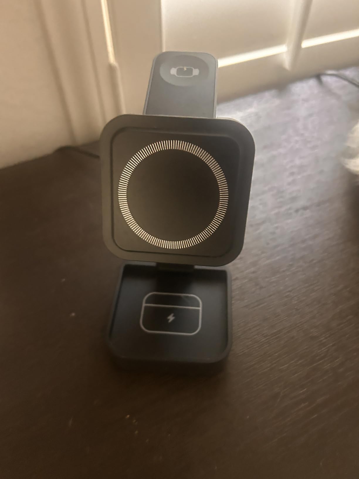3 in 1 Wireless Charging Station for Apple Devices, Magnetic Foldable Travel Fast Charger Stand Compatible with MagSafe for iPhone Air/17/16/15/14/13/12 Series, Apple Watch & AirPods Pro/4/3/2-Black customer photo 2