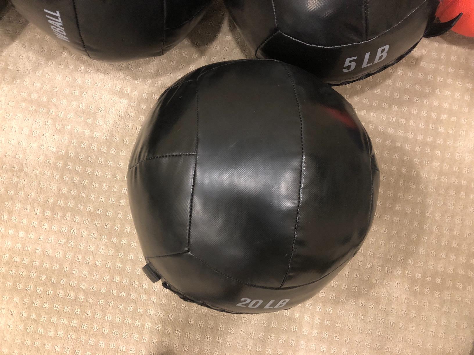 Fitness First Soft Wall Ball, 5-25 LBS, Durable Reinforced for Core Strength Building, Cardio customer photo 2