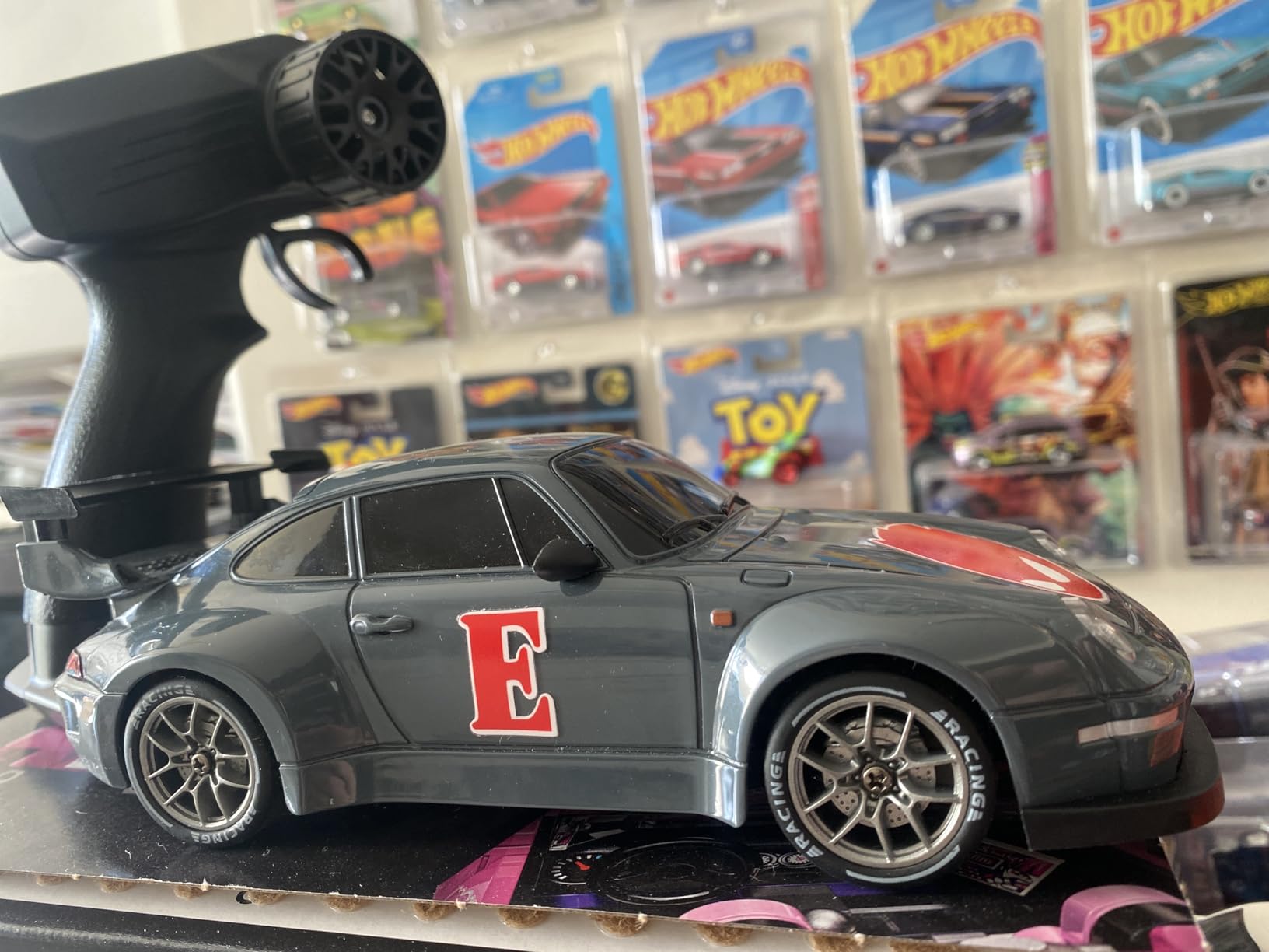 ACAMMZAR RC Drift Car, 1:24 Remote Control Car for Kids, 20KM/H 4WD High Speed RC Cars with Lights, Extra Racing Tires, Vehicle for Adults Boys Girls, Black customer photo 1