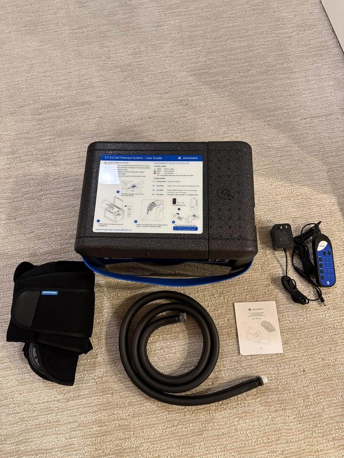 CF-3 Pro Cold Therapy Machine, 11QT Large-Capacity Ice Therapy System for Full Knee & Shoulder Coverage, Programmable Recovery System for ACL, TKR & Sports Training customer photo 1