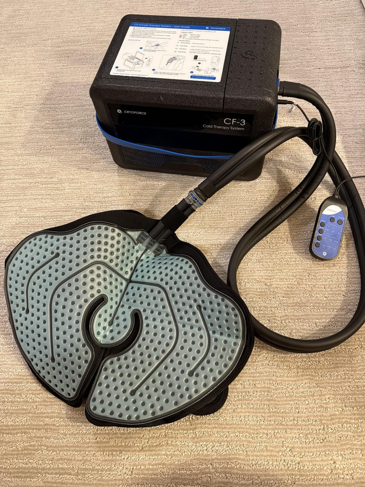 CF-3 Pro Cold Therapy Machine, 11QT Large-Capacity Ice Therapy System for Full Knee & Shoulder Coverage, Programmable Recovery System for ACL, TKR & Sports Training customer photo 2