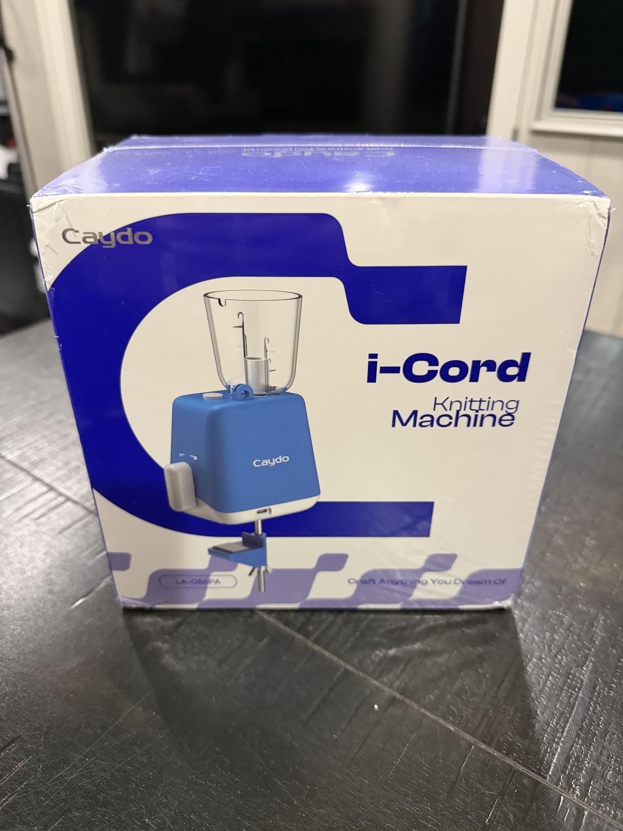 Caydo Electric iCord Knitting Machine F1, Auto Knit Yarn into Neat i-Cords | Portable Efficient i-Cord Maker, Fast DIY Handmade Tool, Perfect Present for Knitting & Crochet Craft Lovers, Patented, Blue customer photo 2