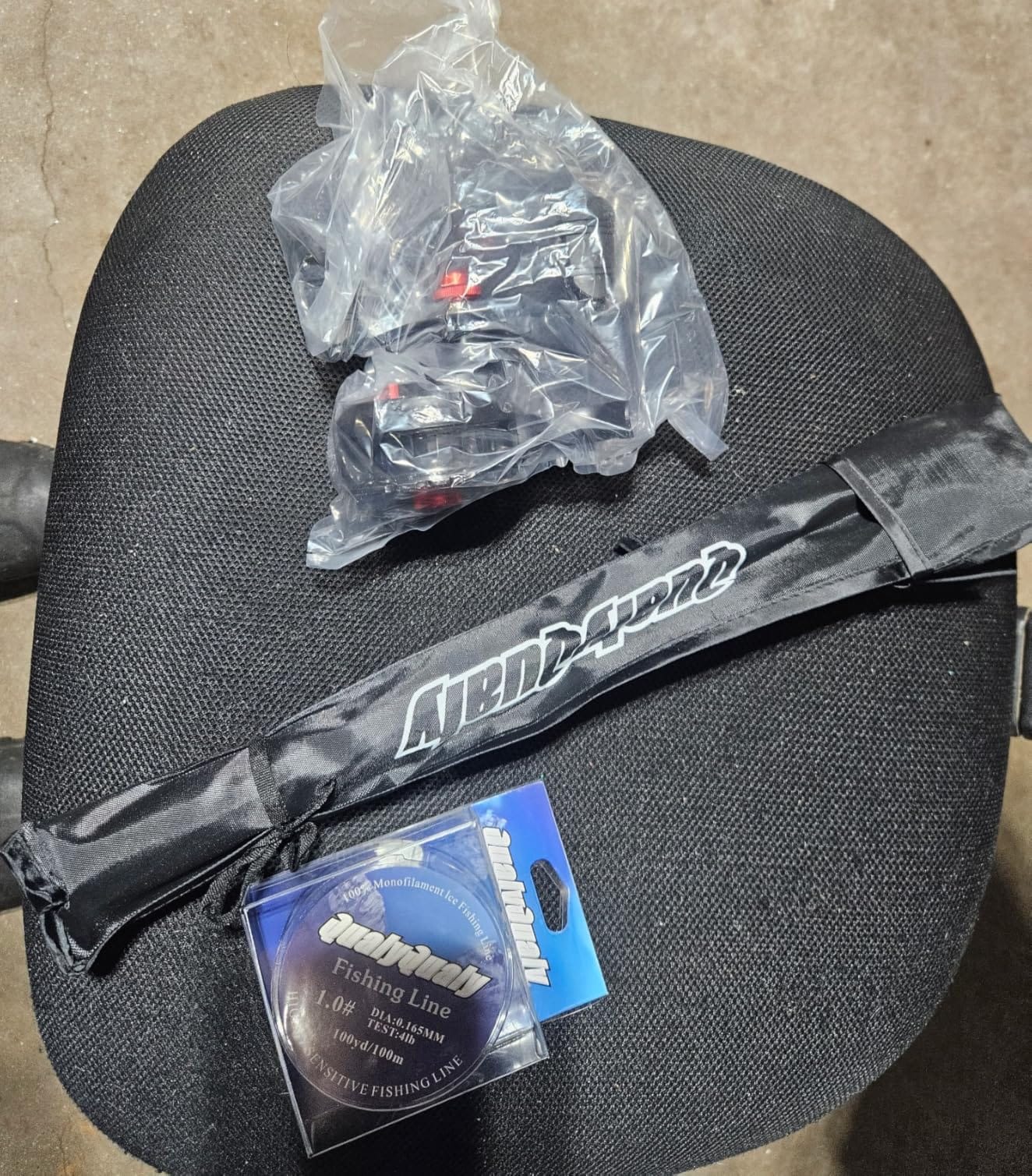 QualyQualy Ice Fishing Rod and Reel Combo 24 inch M/ML Inline Ice Fishing Combos 2 Different Tips for Walleye Perch Panfish and Trout customer photo 2