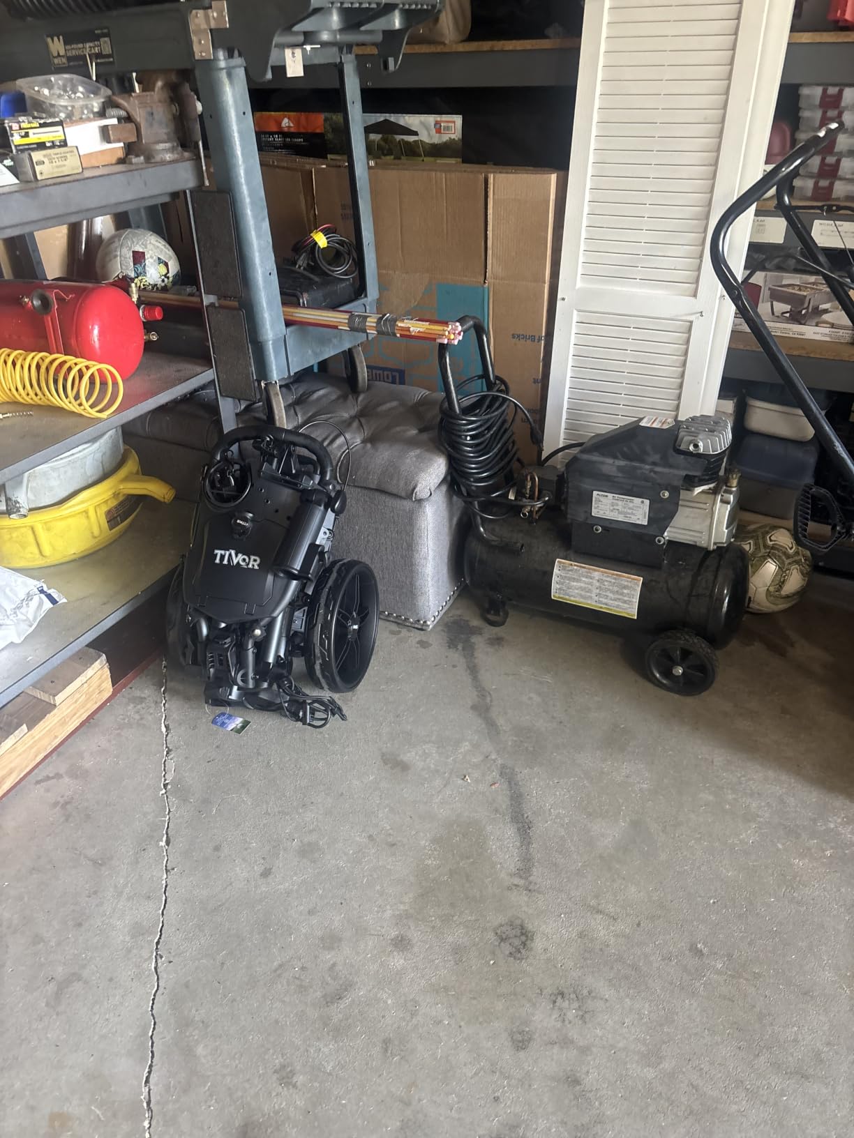Tivor Golf Push Cart with 360° Front Wheels & Handbrake, 3 Wheel Pull Cart Offers One-Click Folding and All-Terrain Mobility customer photo 1