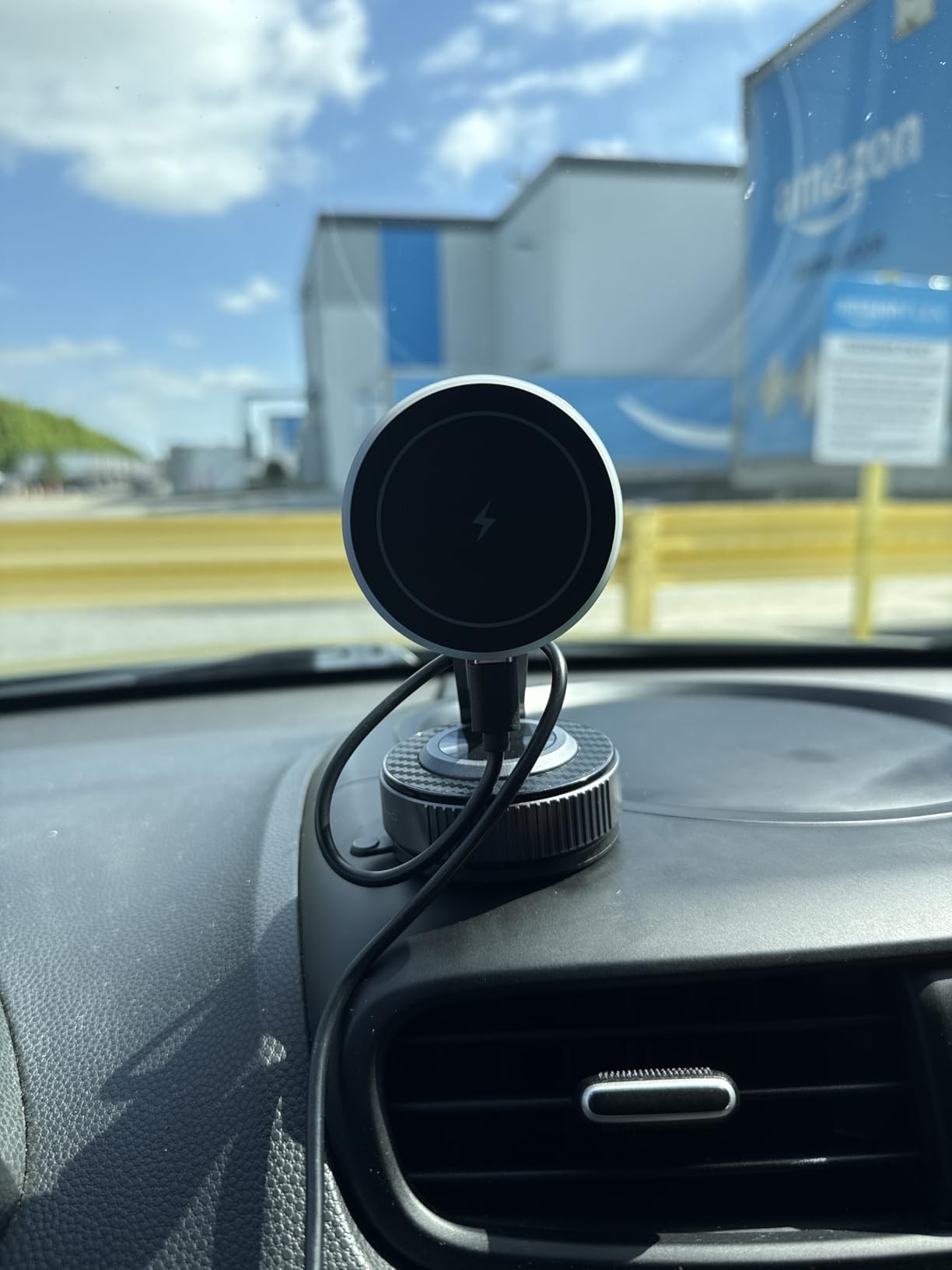 15W Magsafe Car Mount Charger, Faster Charging Wireless Car Charger | [105+LBS Suction & 3800gf Magnetic] Car Phone Holder, 360° Adjustable, Phone Holders for Your Car for iPhone & Android customer photo 2