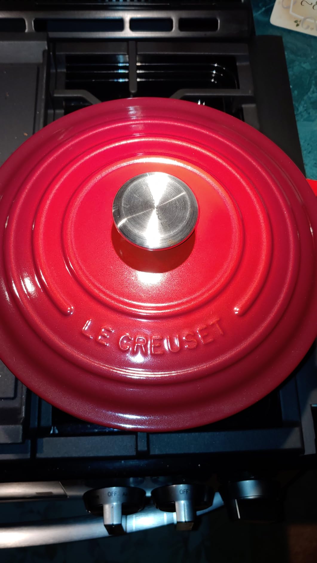 Le Creuset Enameled Cast Iron Signature Deep Round Oven, 6.5 qt., Sea Salt customer photo 1