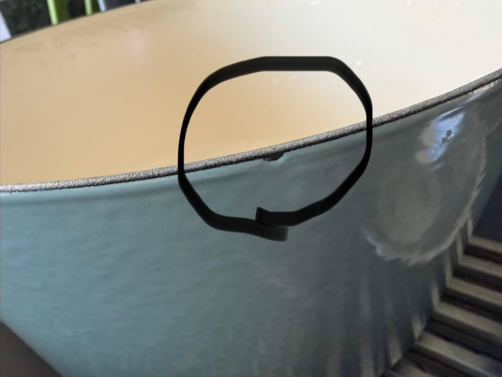 Le Creuset Enameled Cast Iron Signature Deep Round Oven, 6.5 qt., Sea Salt customer photo 2