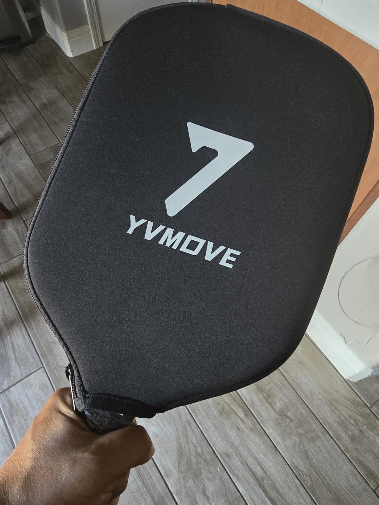 YVmove 16mm 18K T800 Carbon Fiber Pickleball Paddle, USAPA Approved | Raw Carbon Texture for Exceptional Spin, Enhanced Control & Precise Shot Placement with Thermoformed Uni-body Construction customer photo 1