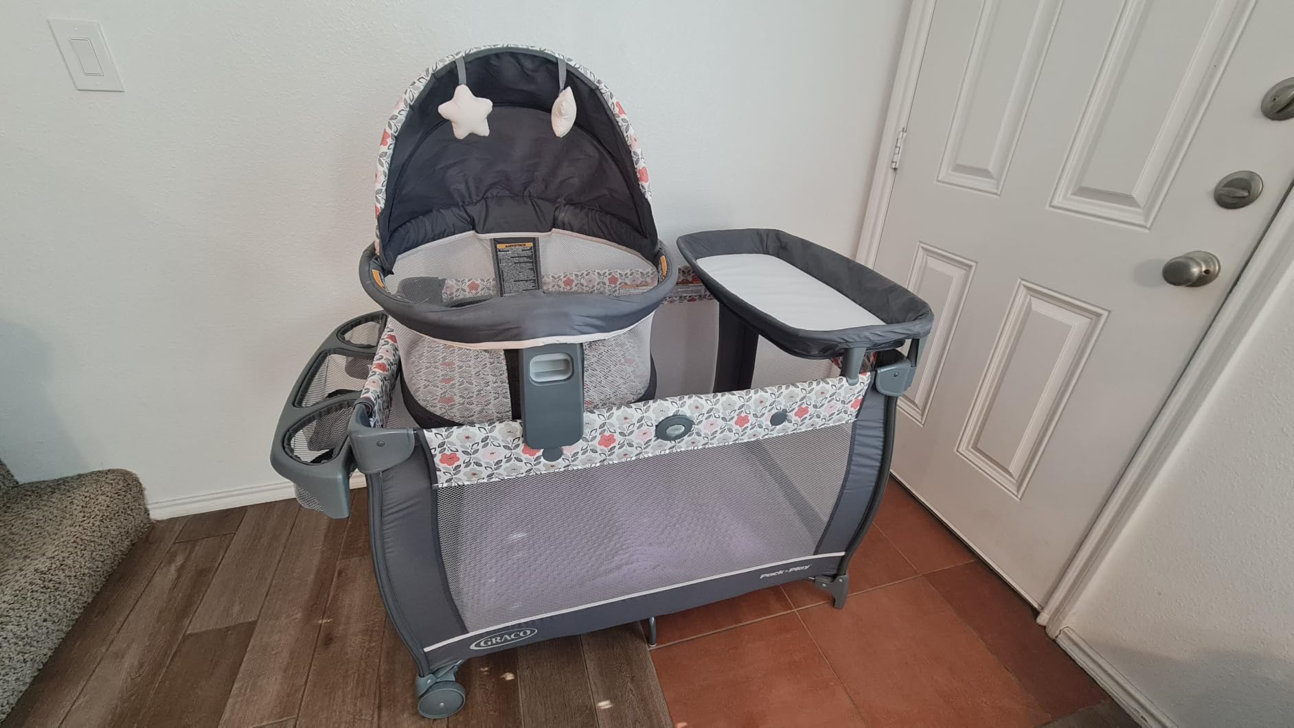 Graco Pack 'n Play Travel Dome Lux Playard, 4-in-1 Baby Playpen with Bassinet, Indoor or Outdoor Portable Playpen with UV 50 Canopy customer photo 1