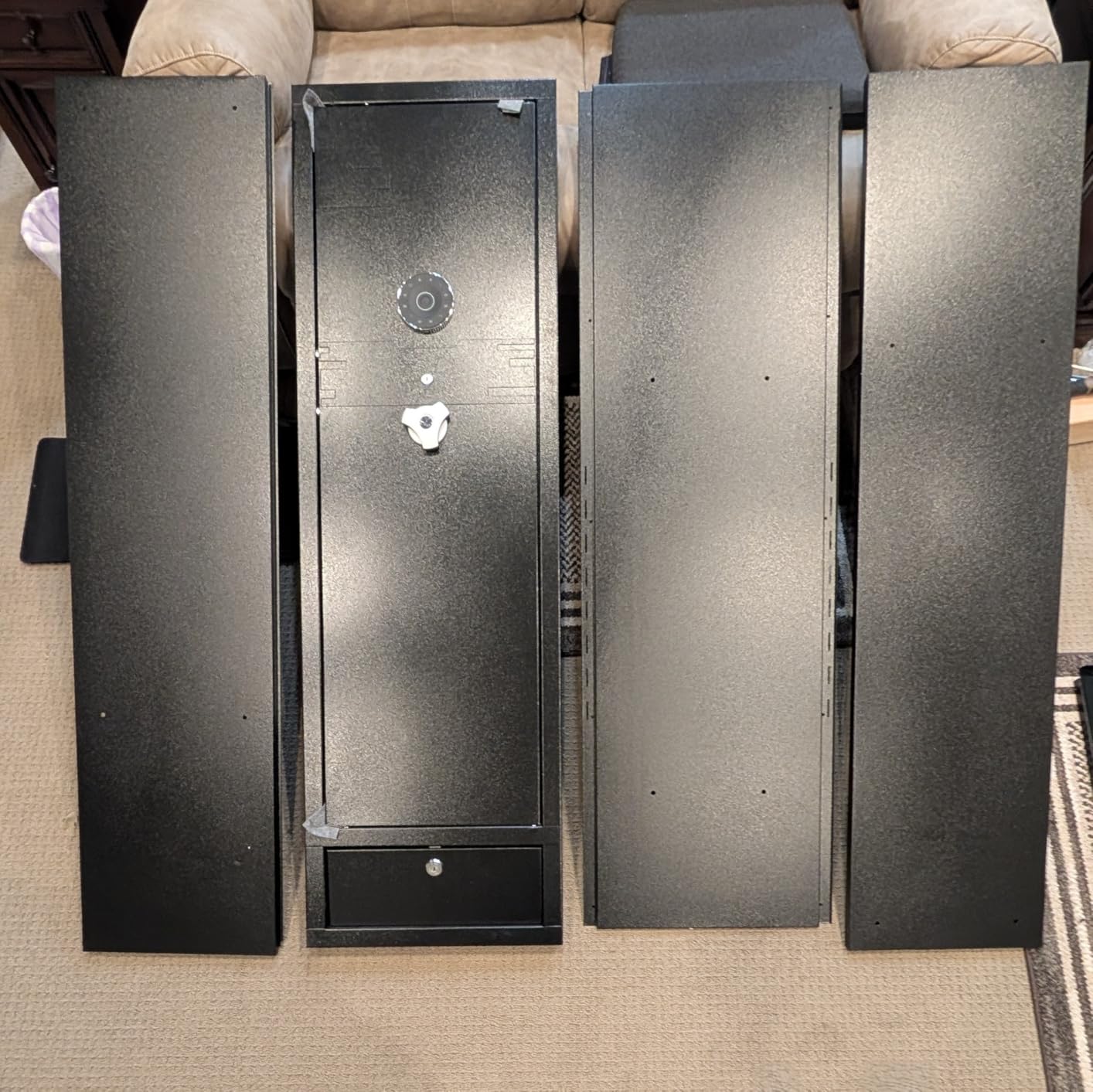 KAER 23-25 Biometric Gun Safe, Wider and Deeper Fingerprint Gun Safes for Rifle and Pistols, Large Quick Access Heavy-Duty Gun Cabinet for Firearm Ammo with Drawer & Gun Rack, Assembled customer photo 1