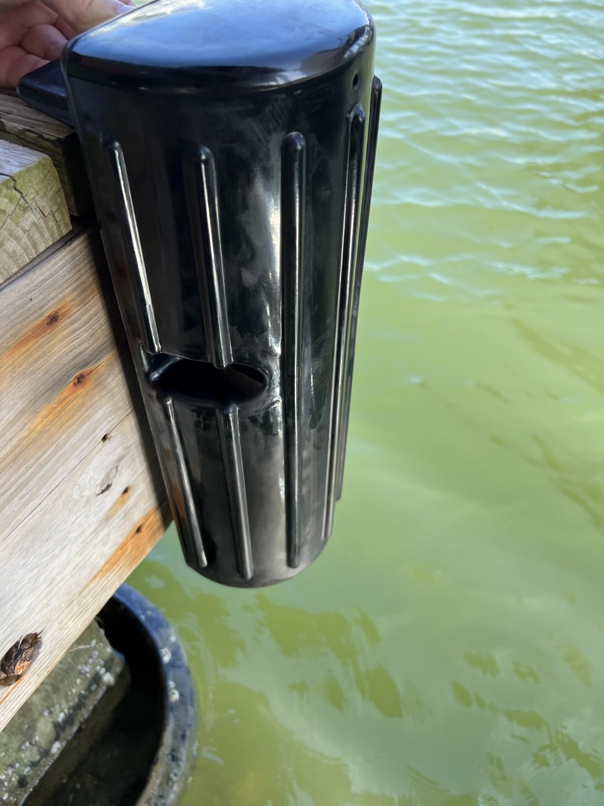 OCEANBROAD Dock Bumpers, Boat Dock Bumpers for Edge & Side | UV-Resistant PVC, Marine Fender Guard with Stainless Steel Hardware, Edge & Side Installation, Vertical Dock Protection customer photo 2