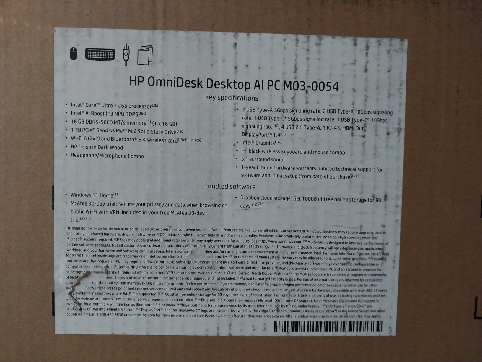 HP OmniDesk Desktop Computer - Intel Core Ultra 7 265, 16GB DDR5 1TB SSD, Sleek Dark Wood Design, AI-Ready Performance, Windows 11 Pro with Dockstation customer photo 1
