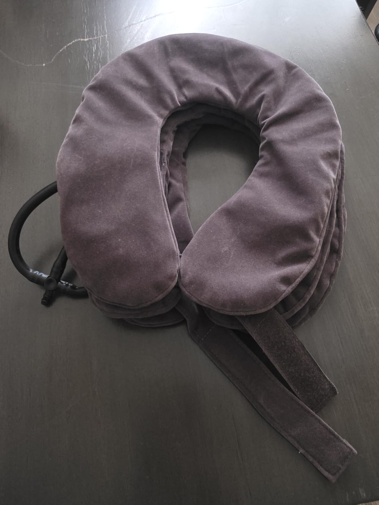Cervical Neck Stretcher and Cervical Traction Device, Inflatable Neck Traction Device for Home Use, Decompression Devices and Support Brace for Pinched Nerve Relief, Extender Pillow and Hammock customer photo 2