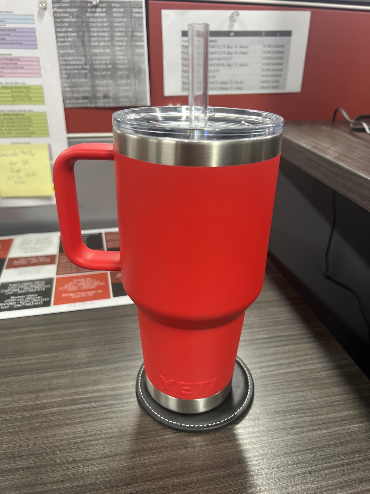 Rambler 35 oz Straw Mug 2.0, Navy | Double-Wall Vacuum Insulated Travel Mug, Cupholder Compatible, Reusable Straw, Comfortable Grip Handle, Dishwasher Safe customer photo 1