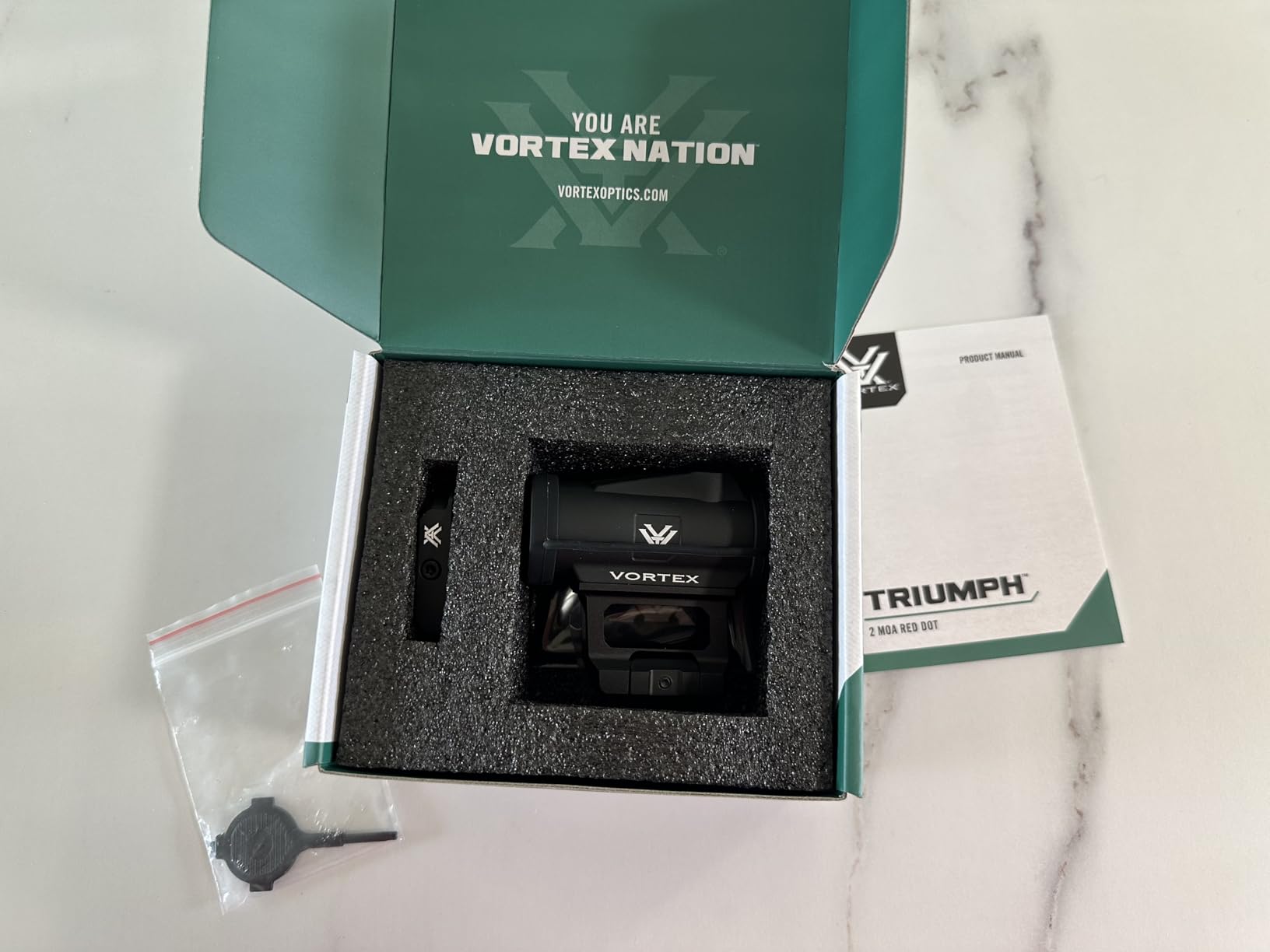 Vortex Triumph 2 MOA Red Dot Sight | Motion Activation With Auto-Shutoff, Multi-Height Mount System, NV Compatible - Unlimited, Unconditional Warranty customer photo 1