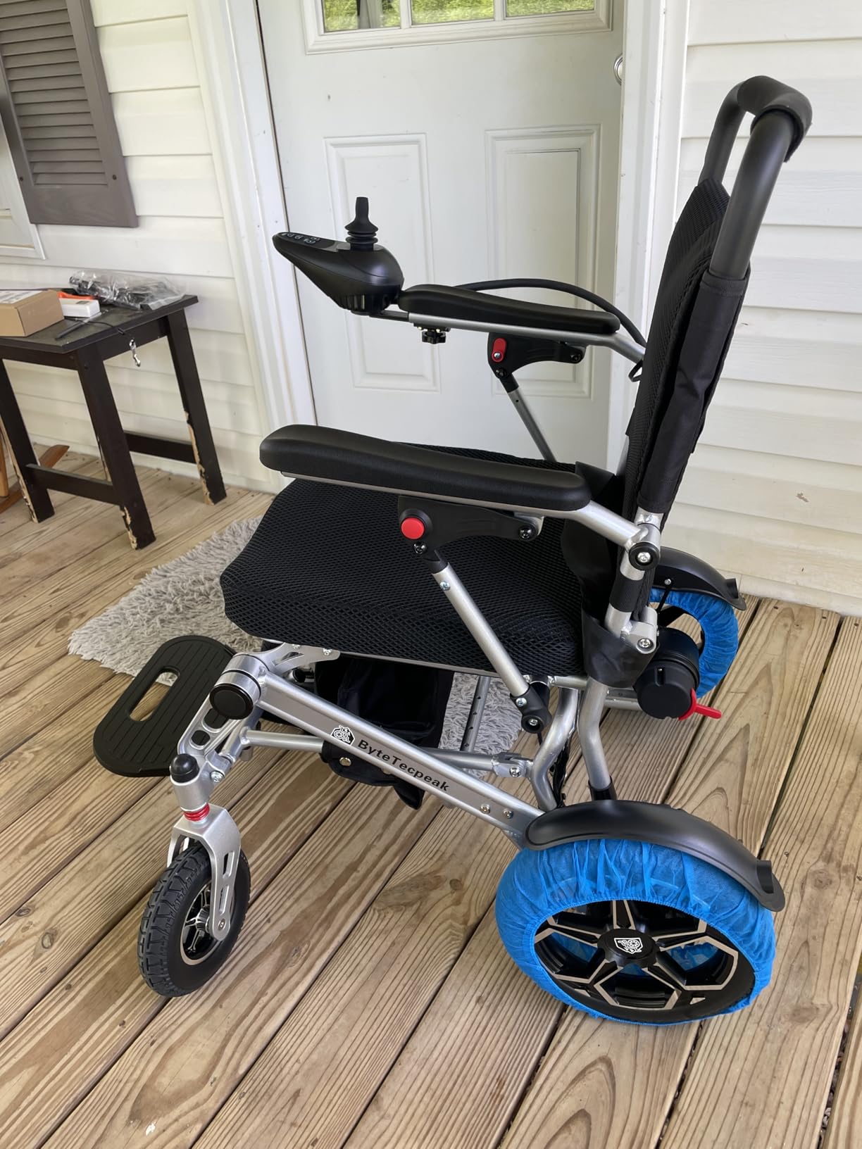 [2026 Upgrade] Foldable Electric Wheelchairs for Adults Lightweight | 500W Motorized Wheelchairs, Support 330 Lbs, 15 Miles, Power Wheelchair for All-Terrain, Electromagnetic Brake, Airline Approved customer photo 1