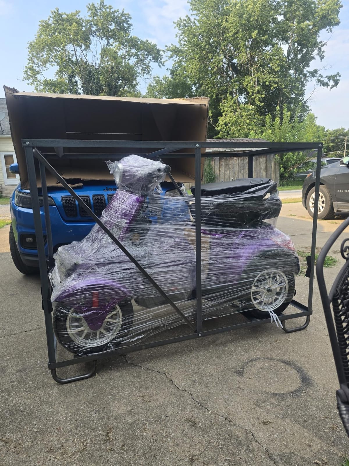 Super Large Electric 4 Wheel Mobility Scooters, Heavy Duty 800W Wheelchair Device, 25 Miles Long Range, All Terrain Mobility Scooter, Speed Adjust, Remote Key, Receive Ready to Ride (Blue) customer photo 2