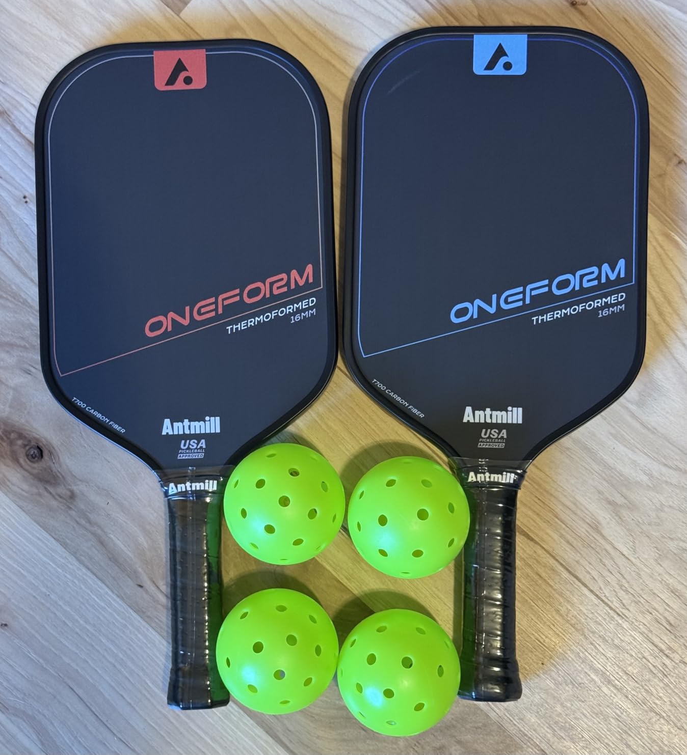 Pickleball Paddles Set of 2 - Thermoformed T700 Carbon Fiber Paddle Set, USAPA Approved customer photo 1