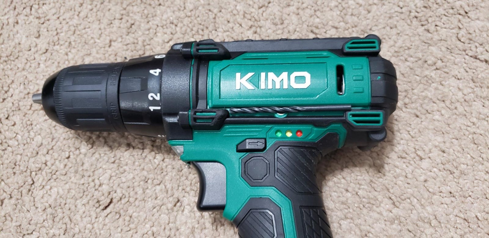 KIMO Impact Wrench 1/2 Cordless, Impact Gun for Car Tire, 20V Impact Driver | 550N.m (410ft-lbs), 4000RPM/3500IPM , 4 Sockets, 9-Piece Drill& Driver Set, Safety Lock, Variable Modes, 4000mAh Battery customer photo 1