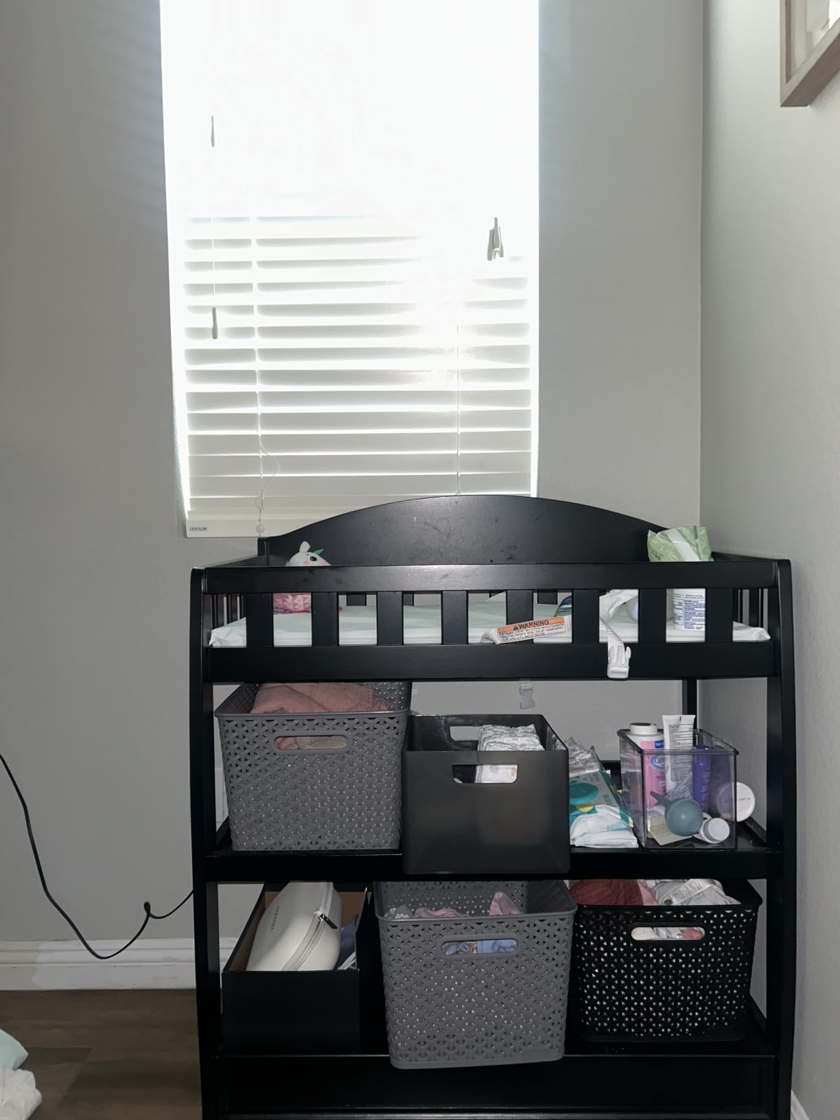 Delta Children Infant Changing Table with Pad, Chestnut customer photo 1