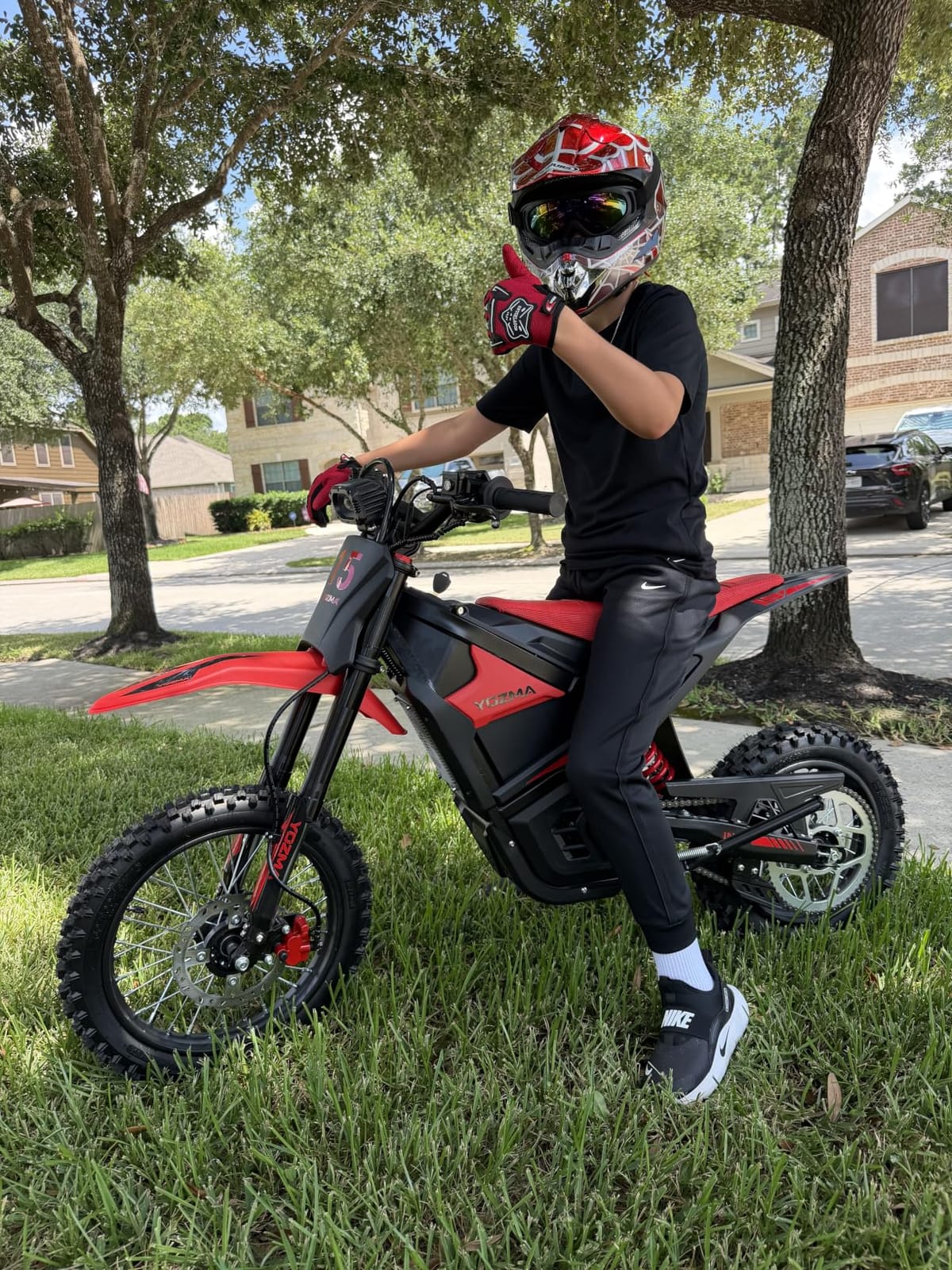 Yozma IN10 Electric Dirt Bike, 40MPH 2600W Off Road Electric Motorcycle | 48V 23.4Ah Removable Battery Ebike, Dual Hydraulic Suspension& Brakes, Mountain Off Road, Teens & Adult customer photo 1