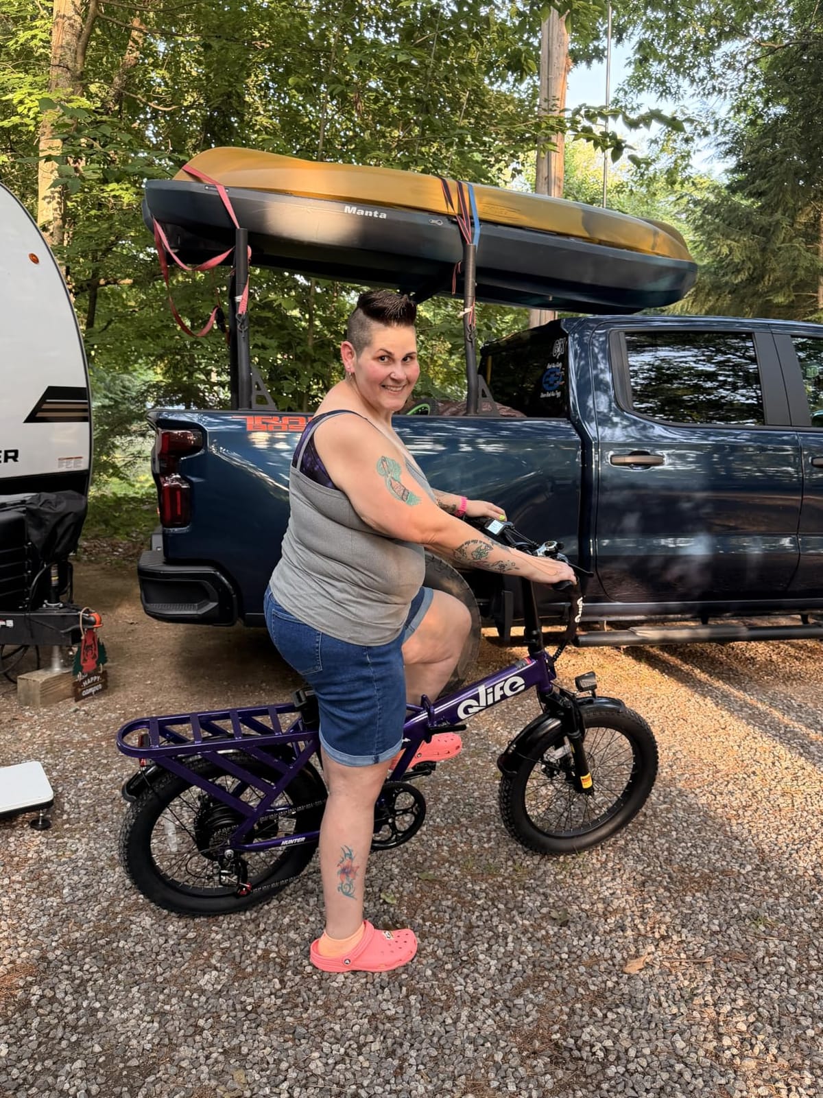 Qlife Hunter/Hunter Plus Foldable Electric Bike, Peak 1200W/1500W Ebike with 48V 13.5Ah/20Ah Battery, 65-90 Miles Range, Heavy-Duty Rear Rack, 20