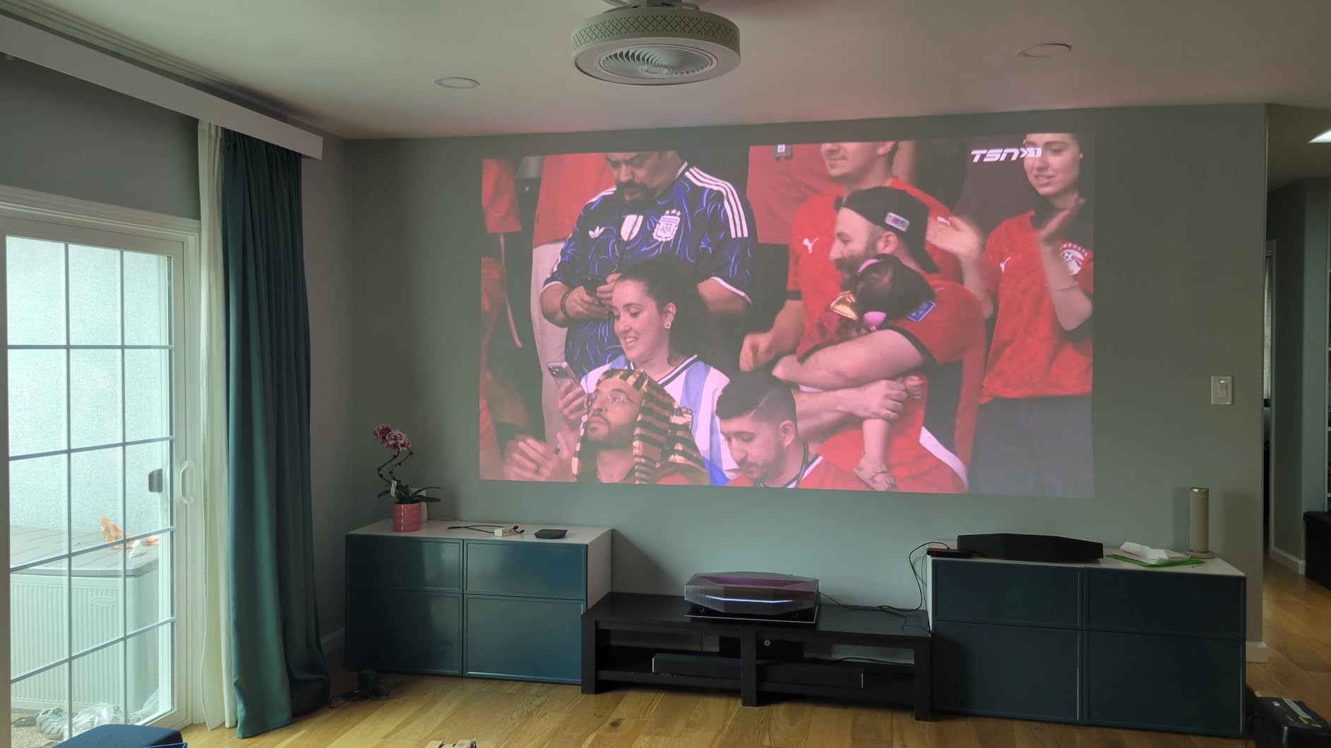 AWOL VISION Aetherion Max 4K Projector, Triple Laser UST Projector, 3300 ISO Lumens, Daytime Viewing, PixelLock 200