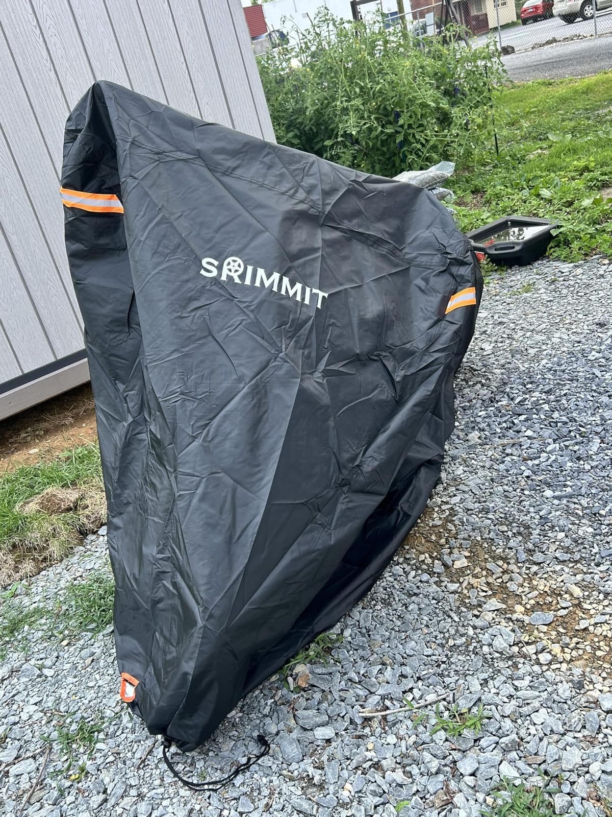 420D Motorcycle Cover Waterproof, Heavy Duty Nano Coating Rain UV,3XL | 8000MM Waterproof, 420D Oxford Heavy Duty, Nano Coating UV, 5 Reflective Strips, Air Vents, for Cruiser Touring Dirt Bike customer photo 2