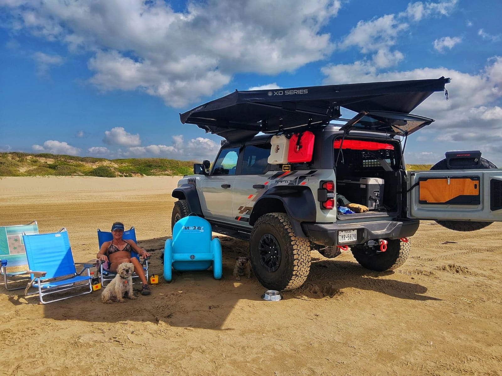 Overland Vehicle Systems XD Nomadic 315 Degree Awning - Heavy-Duty Black Waterproof Fabric with Travel Cover, Freestanding 4-Season Overlanding Roof Rack Awning for Trucks, SUVs & Off-Road Vehicles customer photo 2