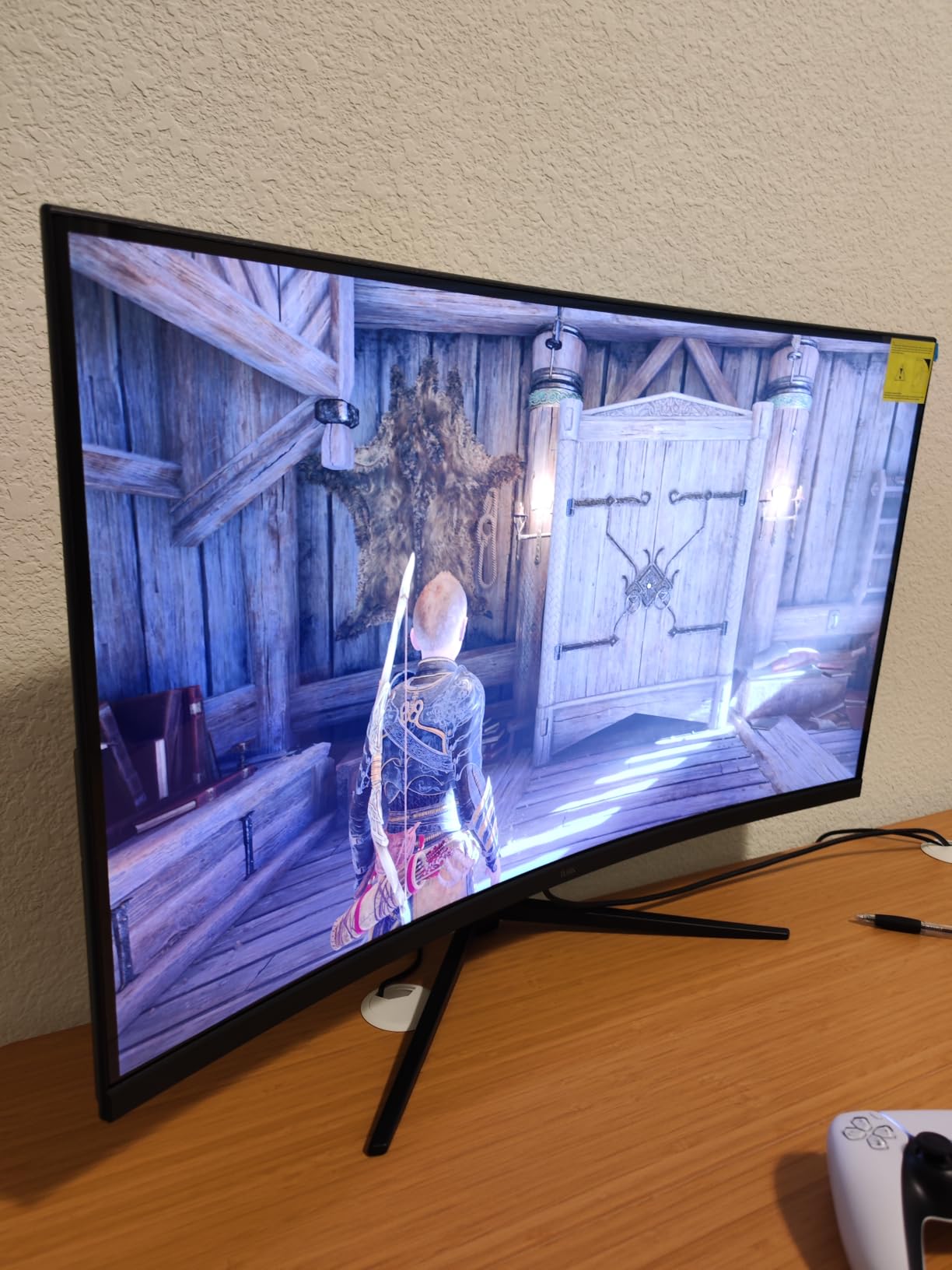 49 Inch Curved Ultrawide Monitor, DQHD 5K, 165Hz | 32:9 1500R VA Display, 1ms MPRT, G-Sync & FreeSync, HDR400, 127% sRGB, Adjustable Stand, HDMI & DP, VESA, Gaming & Creating customer photo 1