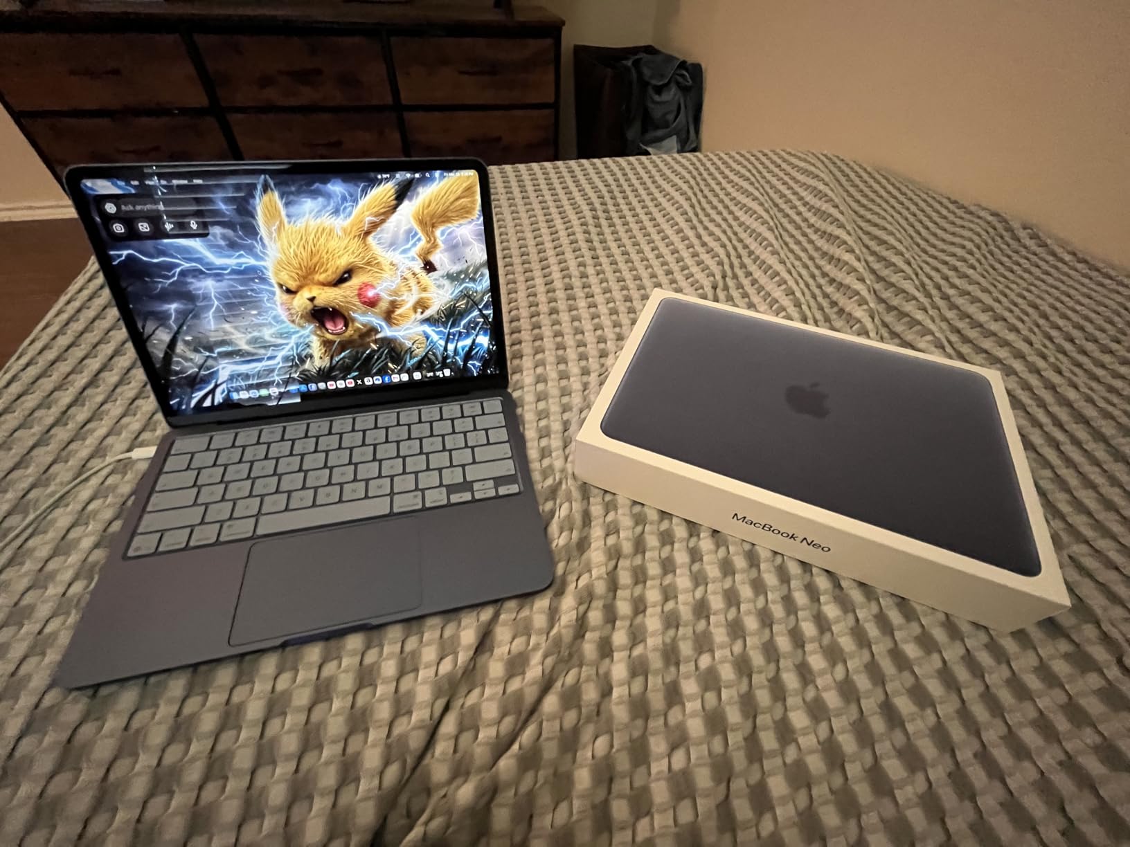 Apple 2026 MacBook Neo 13-inch Laptop with A18 Pro chip: Built for AI and Apple Intelligence, Liquid Retina Display, 8GB Unified Memory, 512GB SSD Storage, 1080p FaceTime HD Camera, Touch ID; Indigo customer photo 1