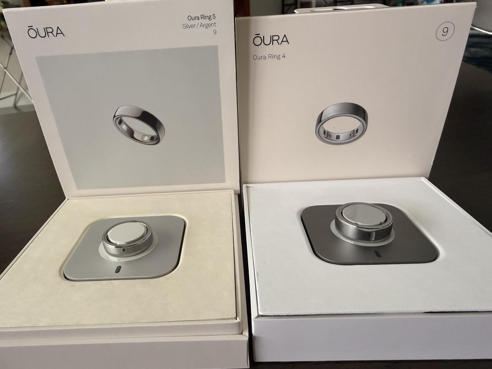 Oura Ring 5 - Silver - Size 9 - Smart Ring Health Tracker - Sleep, Activity, Women's Health, AI Advisor, 1 Week Battery Life, Oura App, Android & iOS Compatible customer photo 1