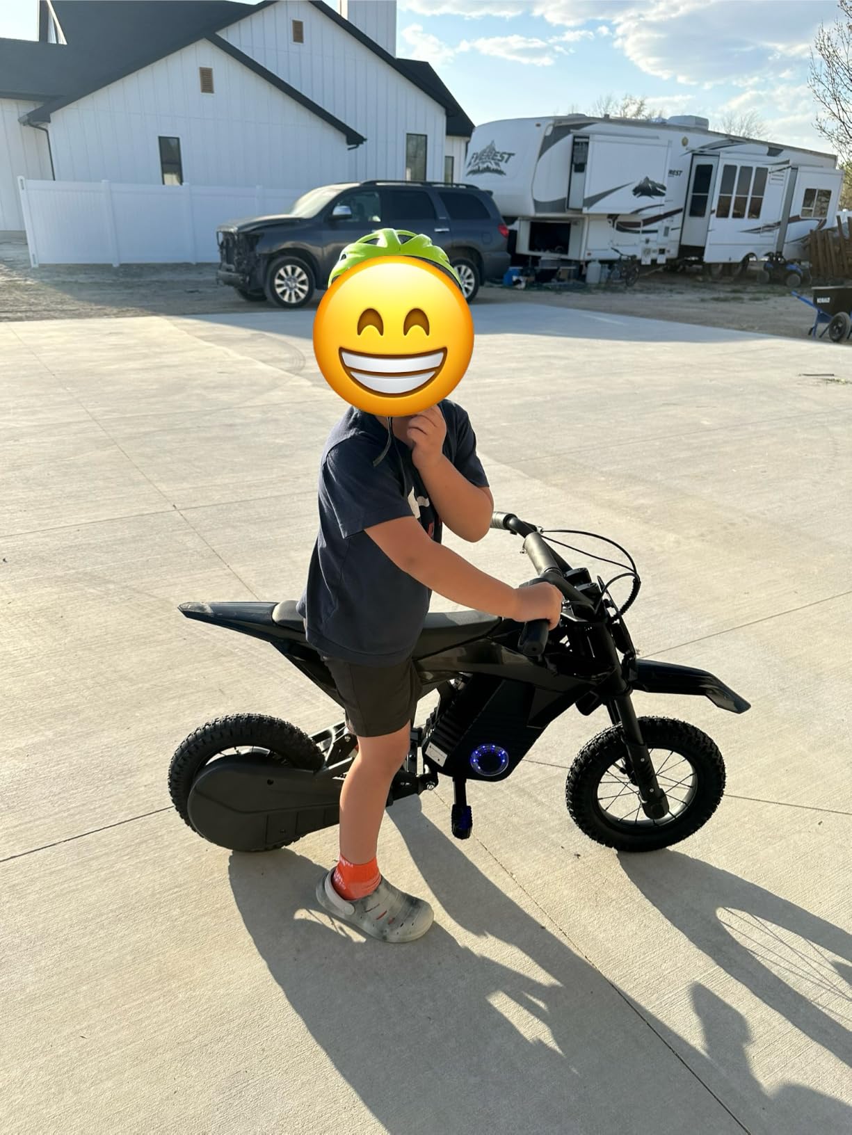 EK2 Kids 36V 700W Peak Electric Dirt Bike Motorcycle Ages 5-10 | 5.2Ah Battery,15 MPH Max Speed,12 Miles Long-Range,3-Speed Modes,132 lbs Max Load,12
