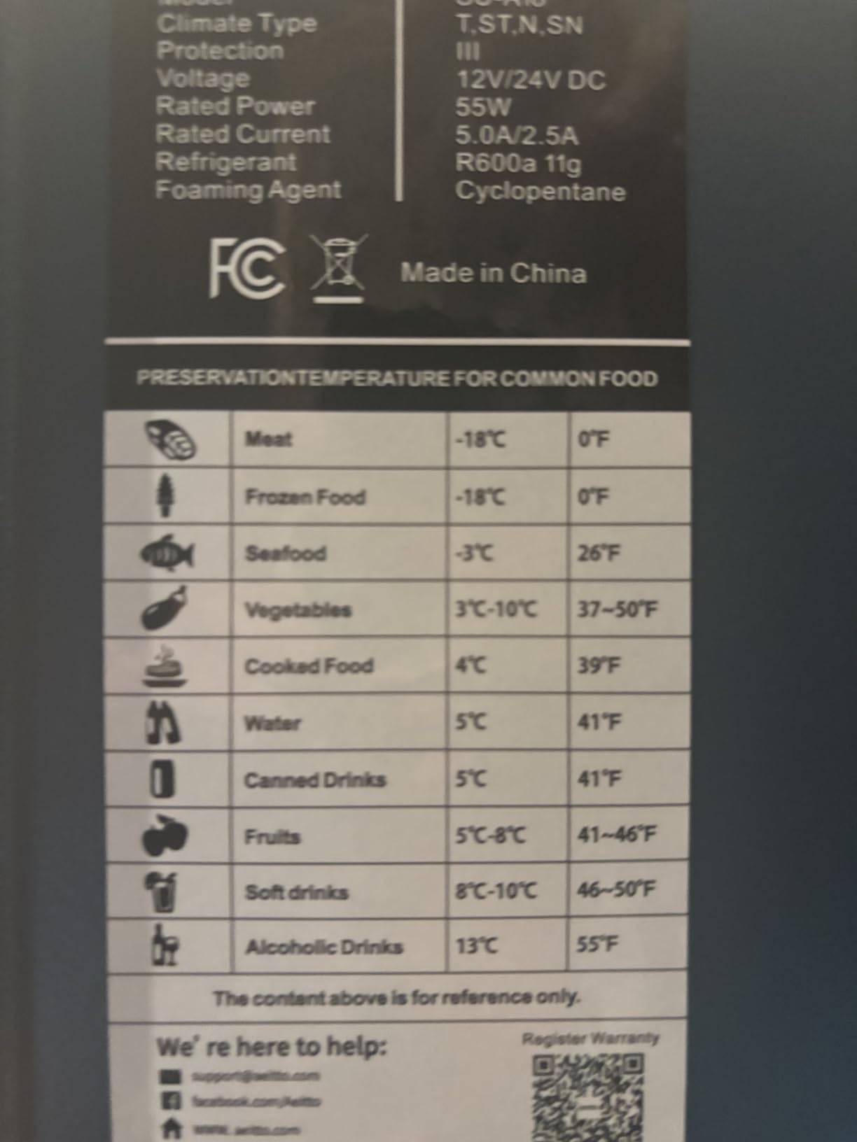 Aeitto 12 Volt Car Refrigerator 20Quart Car Fridge Freezer Electric Cooler Portable Cooler 12V Fridge RV Refrigerator -4℉-68℉ customer photo 2