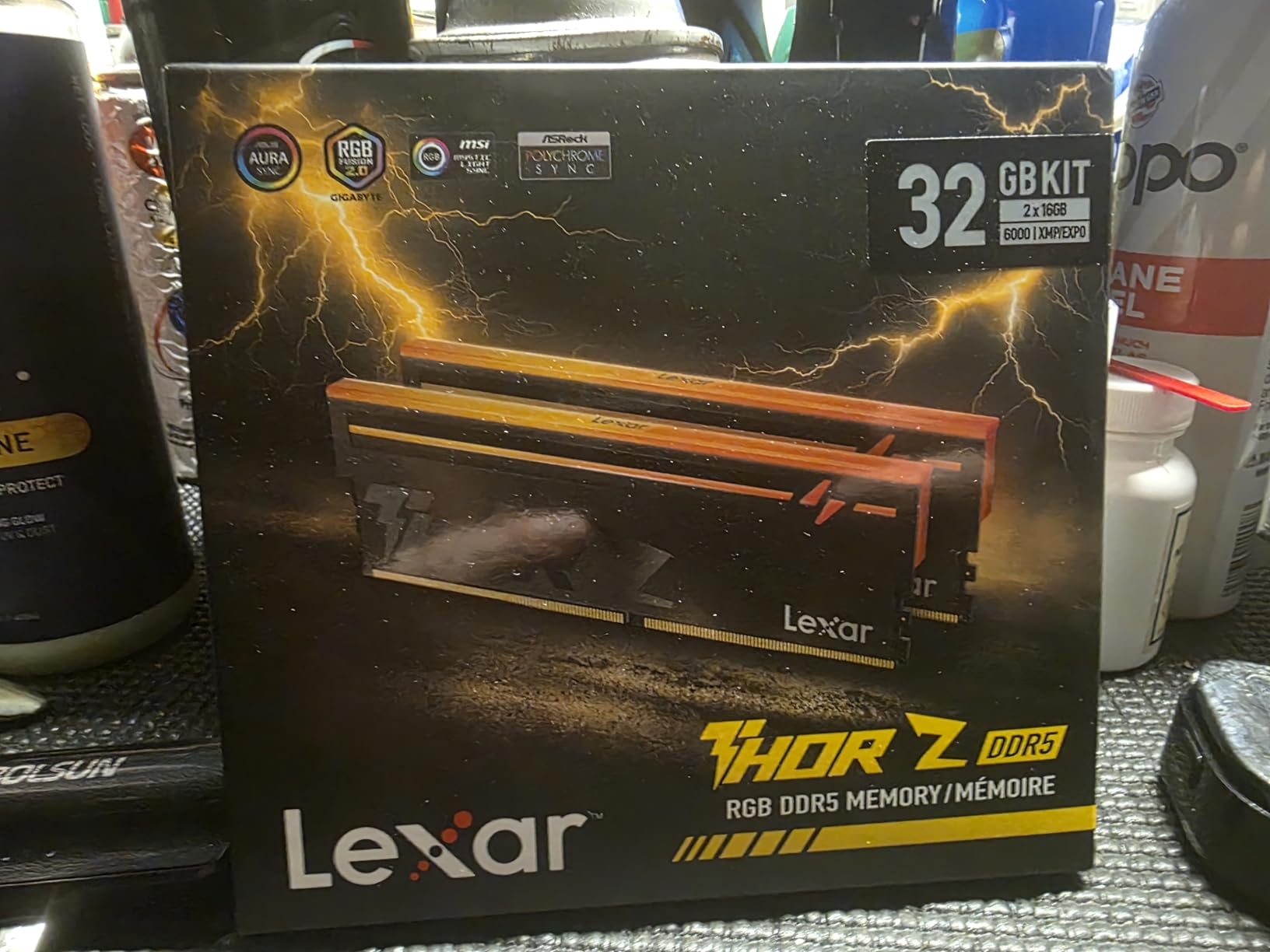 Lexar Thor Z RGB DDR5 RAM 32GB Kit (2x16GB) 6000MHz CL38 DRAM 288-Pin UDIMM | Intel XMP 3.0 & AMD EXPO High-Performance PC Computer Memory customer photo 2