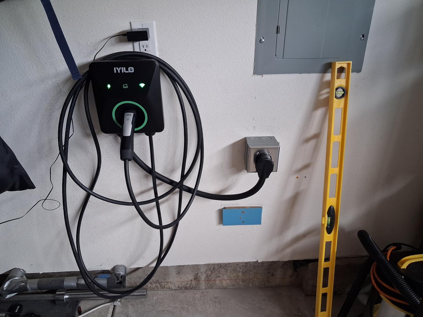 Level 2 EV Charger for Tesla, 48Amp/11.5KW, UL 2594/ETL/Energy Star NACS (J3400) Wall Charger with Power Sharing & Dynamic Load Balancing, Temp Sensors, WiFi Smart APP, Scheduled Charging, Hardwired customer photo 2