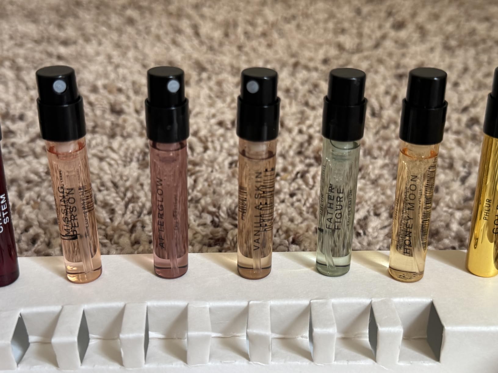 PHLUR Fragrance Discovery Set (2026) - 8pc Perfume Sample Set | Features New Releases Cherry Stem, Afterglow and Honey Moon - 2mL Each customer photo 1