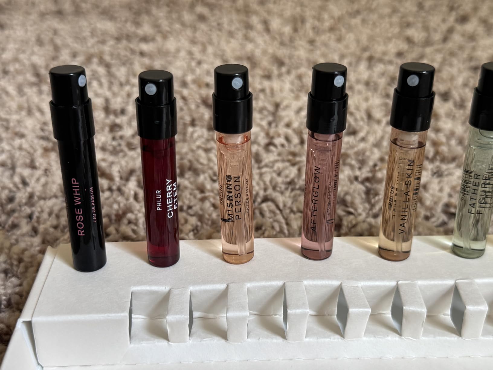 PHLUR Fragrance Discovery Set (2026) - 8pc Perfume Sample Set | Features New Releases Cherry Stem, Afterglow and Honey Moon - 2mL Each customer photo 2