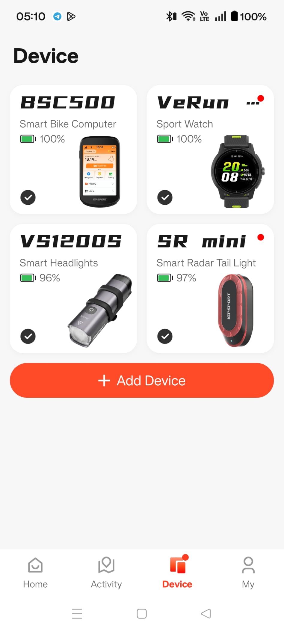 iGPSPORT BSC500 GPS Bike Computer, 3.3'' Touchscreen MAP & Voice Navigation Ebike Mode Climb Training Function customer photo 1