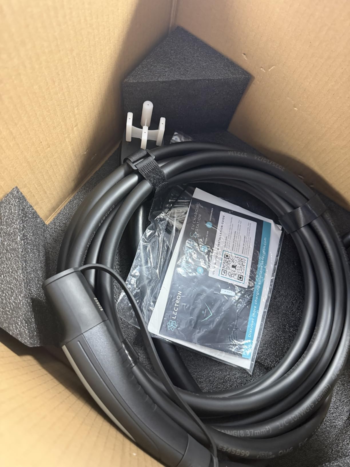 Lectron Tesla NACS Level 2 EV Charger, UL2594 Certified (ETL Listed), 40A 240V Nexus Charging Station, 23ft Cable & Tesla Holder, NEMA 14-50 Plug-in, Compatible with Tesla Model S/3/X/Y & NACS (J3400) customer photo 1