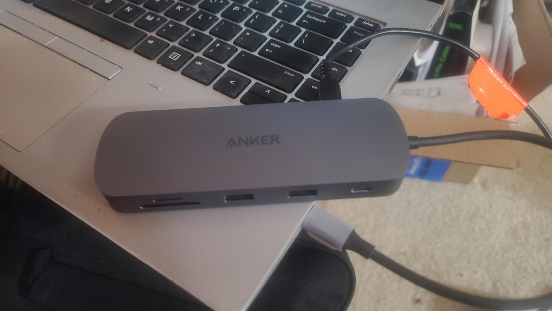 Anker Nano Laptop Docking Station Dual Monitor, 8-in-1 USB C Hub for Windows | Dual 4K@60Hz for DP 1.4, 10Gbps USBC & USBA Data Ports, 85W PD, SD/TF Card Reader, for Dell/Lenovo/HP (Charger Not Included) customer photo 1