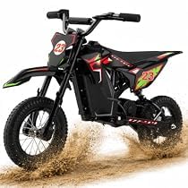 36V Electric Dirt Bike, 700W Peak Motor, Up to 15.5 MPH & 13.7 Miles, Rear Suspension & Dual Brakes, 3-Speed E-Bike for Kids Ages 3-10 customer photo 1
