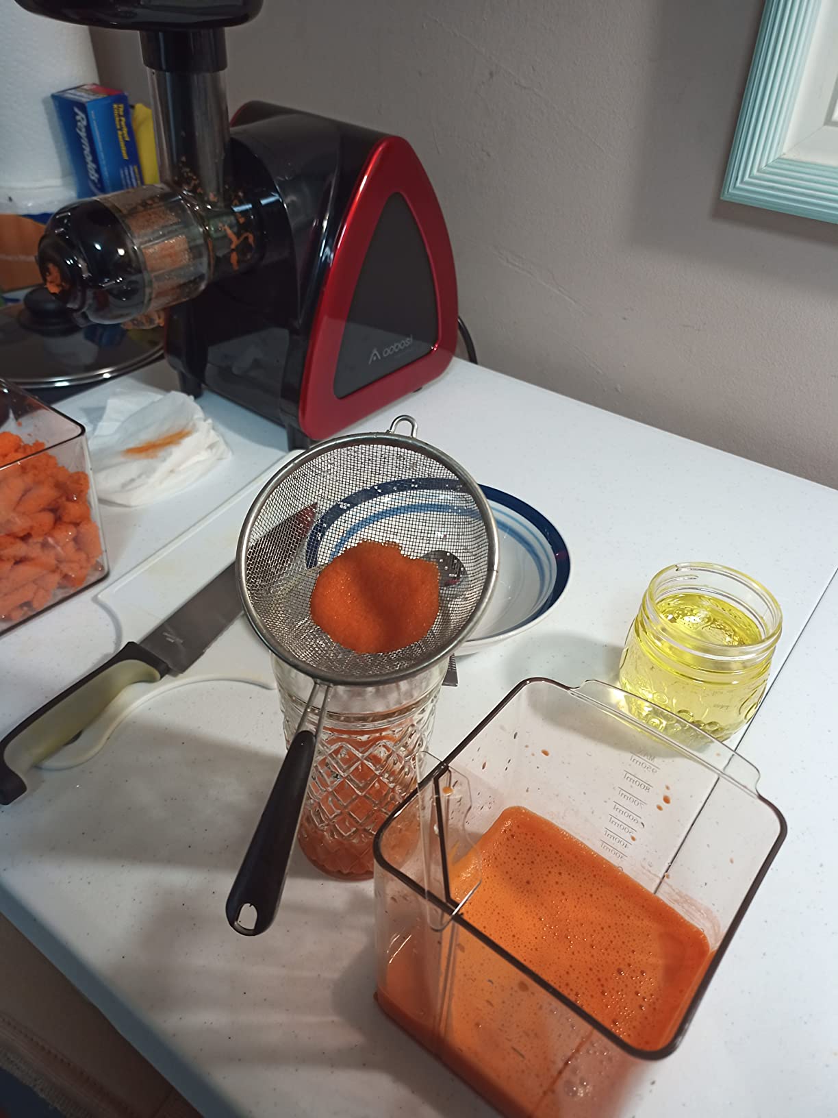 AAOBOSI 3-in-1 Cold Press Juicer Machine, 6.5