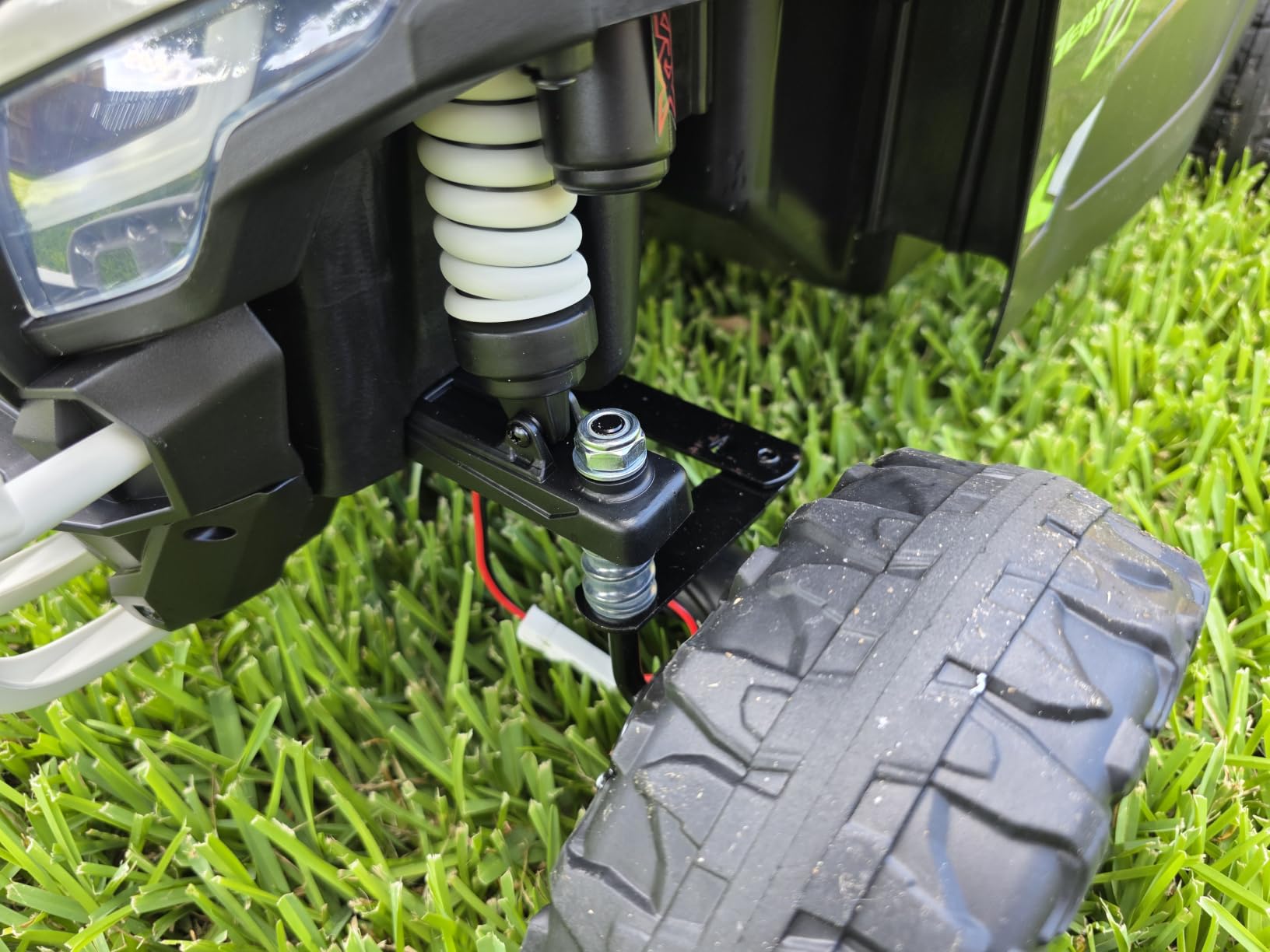 Kawasaki Licensed 24V Ride On UTV for Kids 3-6 Years, Blue | EVA Rubber Tires, 4WD Electric Car, With Remote, 4 Wheel Suspension, Max Speed 3.5 MPH, Max Load 66 Lbs customer photo 1