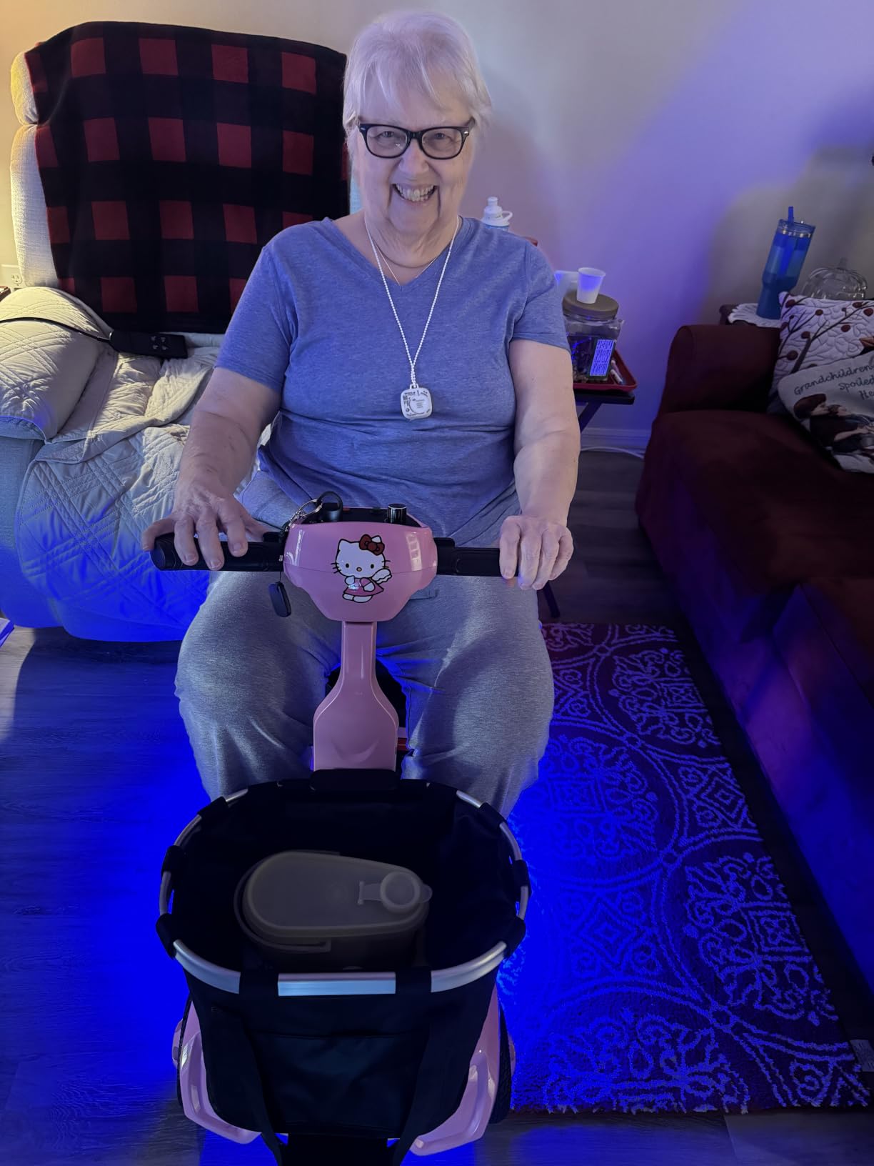 Lightweight Mobility Scooters for Seniors & Adults, Foldable 4 Wheel Scooter | Cruise & Airport Approved, 41 lb Portable Scooter, 12/24 Mile Range, Removable Lithium Battery, With GPS, 300 lb Capacity customer photo 1