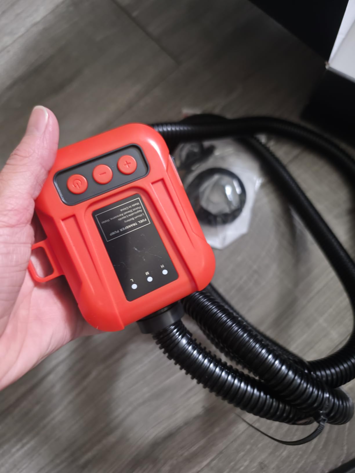 Fuel Transfer Pump, Automatic 3.8 GPM Gas Can Pump, Electric Fuel Pump | Cordless with 6000mAh Rechargeable Battery, LED Display, Auto Stop, Adjustable Flow, 90