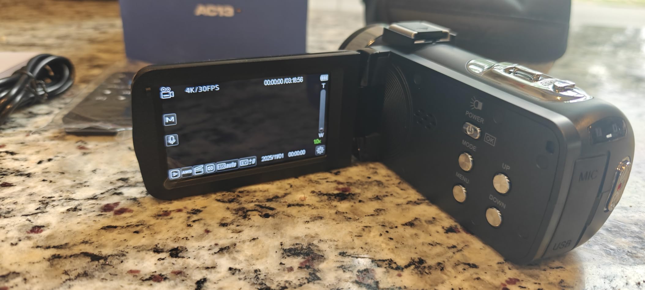 Camcorder Video Camera 4K, 42MP Digital Camera for Vlogging, 3