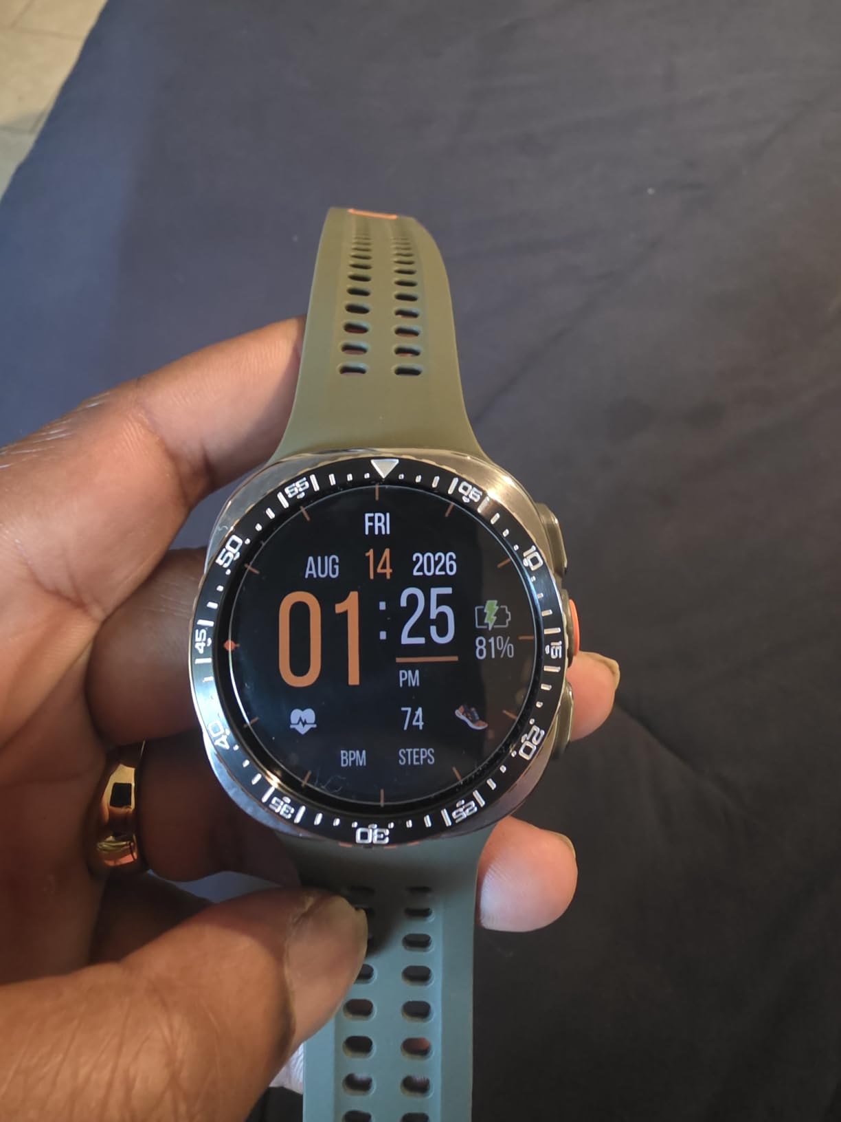 Samsung Galaxy Watch Ultra2, Titanium Gray, 47mm LTE Smartwatch | Rugged Design, AI Assistant, Advanced Sleep and Running Coach, Dive-Rated, Heart Rate Tracking customer photo 1