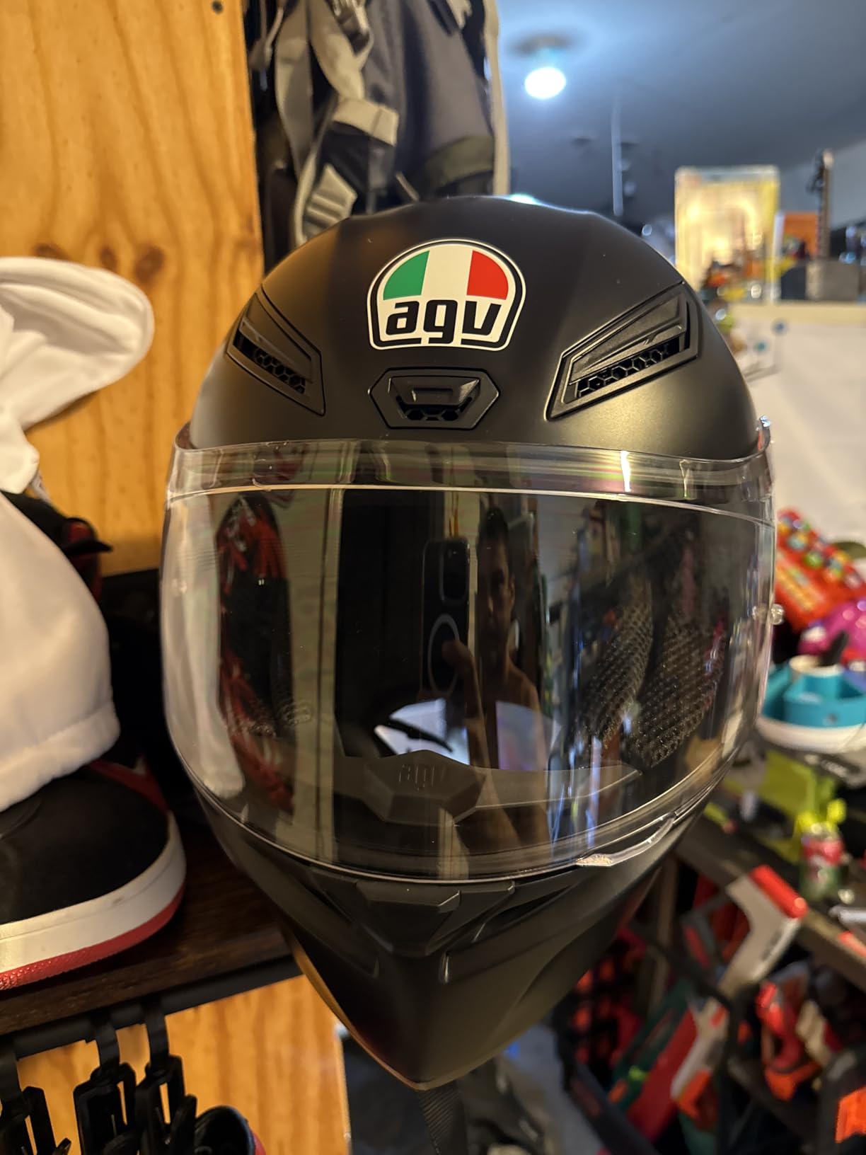 AGV K1 S Solid Gloss Full Face Motorcycle Racing Helmet customer photo 2