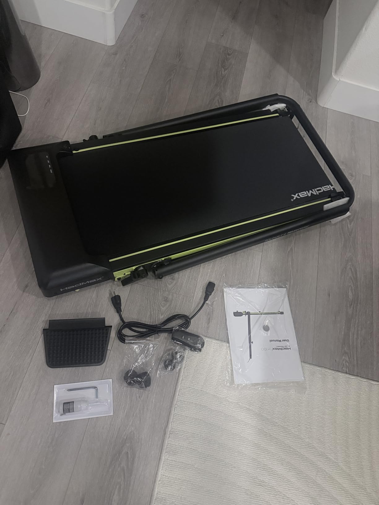 Walking Pad Treadmill with Incline and Height Adjustable Handle Bar customer photo 2